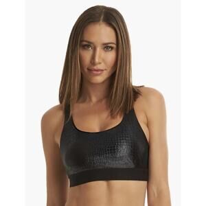 KORAL BRA SAVANNAH INFINITY BLACK CROCODILE Sz. S NWOT